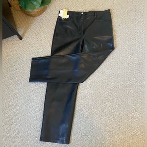 Aritzia The Melina Wilfred vegan leather pants size 16 NWT